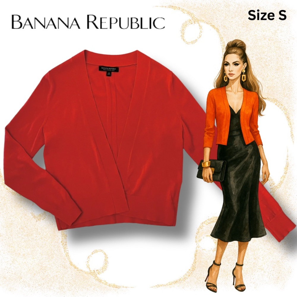 Banana Republic Orange Cardigan - size Small